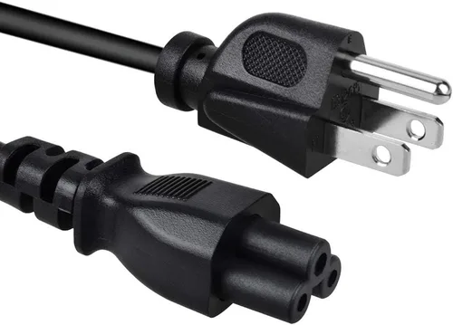 Vista 2 de Cable de alimentación de CA de 6 pies con certificación UL para Viewsonic X10-4KE Cable de 3 clavijas Mickey Mouse