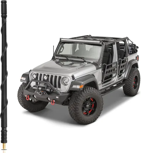 Vista 45 de Antena para Jeep Wrangler 2007-2024, Gladiator, Sport 4xe, Willys, Rubicon, Sahara, Mojave, accesorios para Jeep Wrangler y Gladiator, antena
