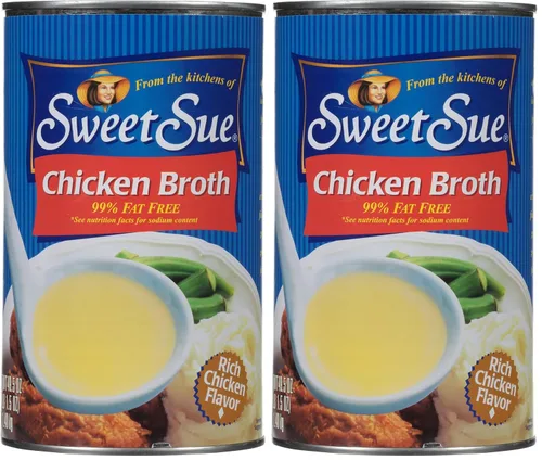Vista 7 de Sweet Sue Caldo de pollo, lata de 14.5 onzas (paquete de 1) – 99% libre de grasa, sin gluten, apto para dietas cetogénicas