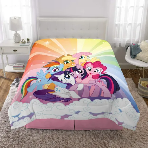 Vista 6 de Franco edredón reversible y muy suave para niños, ropa de cama de tamaño individual/matrimonial, My Little Pony