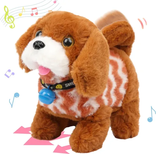 Vista 62 de Hopearl - Juguete de peluche electrónico interactivo de conejo con orejas LED, sonidos y movimientos; camina, se menea e ilumina las orejas, mueve