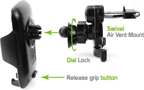 Vista 4 de Soporte de teléfono para ventilación de automóvil, soporte de teléfono para ventilación de automóvil, soporte para teléfono celular, soporte manos