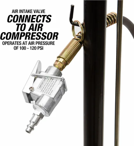 Vista 7 de OEMTOOLS 24851 Gato hidráulico de aire/hidráulico de 22 toneladas, gato de piso resistente, rango de elevación de 8-3/4" a 17-11/16", diseño