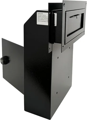 Vista 12 de Buzón resistente a la lluvia para puerta, buzón de acero galvanizado resistente a la intemperie para llaves, pagos y correo, caja segura a través