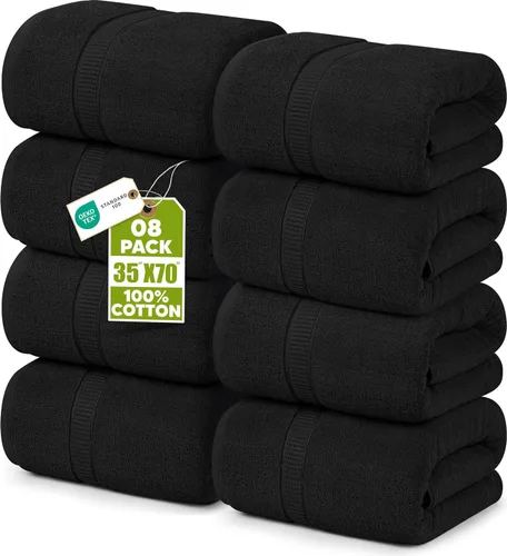 Vista 40 de Utopia Towels - Toalla de baño gigante, 2 unidades, 17.69 oz/yd2 (600 gsm), 100% algodón hilado en anillo, altamente absorbentes y de secado rápido