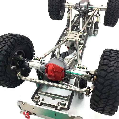 Vista 3 de Eje delantero de aluminio apto para 1/10 RC Rock Crawler AXIAL SCX10 Honcho (Eje Delantero)