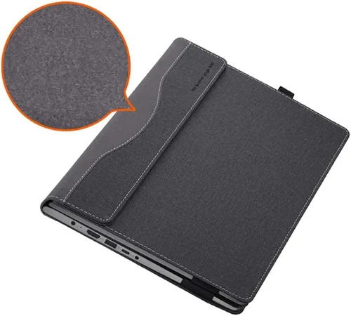 Vista 6 de Funda para portátil Dell Inspiron 15 3535 de 15.6 pulgadas Inspiron 15 3530 Notebook PU Funda de cuero Accesorios (azul oscuro)