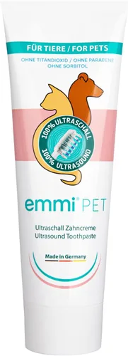 Emmi-pet Pasta dental ultrasónica con nano-burbujas (nueva formulación extra suave, vegana, sin parabenos)