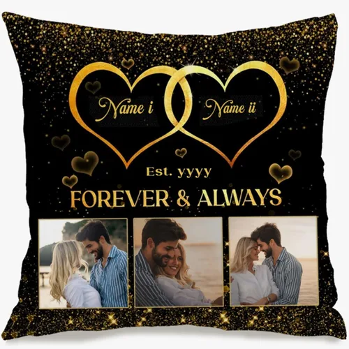 Vista 16 de Single Photo Custom Pillow Cover with Personalized Text Turning Your Memory into a Beautiful Throw Pillow and Making it a Touching Gift Choice for