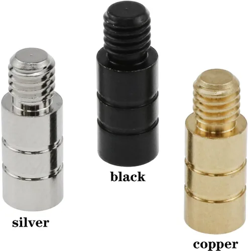 Vista 3 de AYLIFU 9 piezas 0.07 oz latón dardos pesos 2BA hilo para herramientas de contrapeso de dardos negro/plata/latón