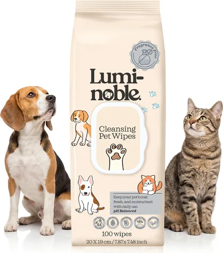 Vista 10 de LUMI-NOBLE. Toallitas para mascotas para perros y gatos, toallitas
