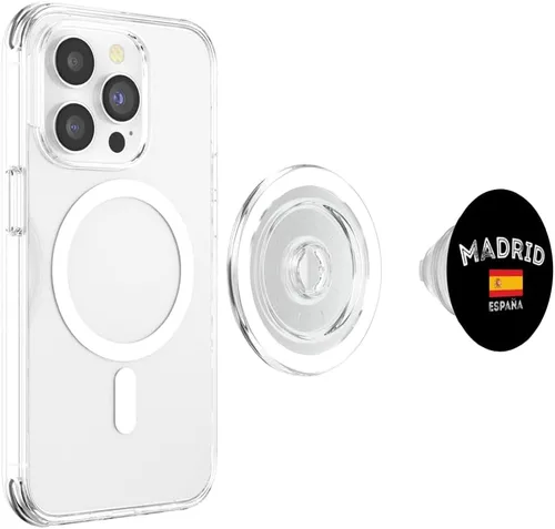 Vista 4 de Spain Flag España Madrid Design Spanish People Spain Lovers PopSockets MagSafe PopGrip for iPhone