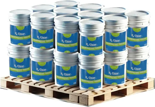 Vista 9 de Rx Clear - Pastillas de cloro de 1 pulgada 15 libras Use las tabletas como bactericida, algaecida y desinfectante en piscinas Estabilizadas