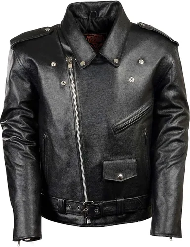 Vista 9 de Milwaukee cuero para hombre motocicleta