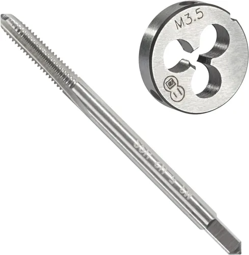 M3.5 x 0.6 sistema métrico de grifo y troquelado, M3.5 X 0.024 in HSS Macho de rosca de máquina y M3.5 X 0.024 in herramienta de aleación de acero