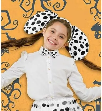 Vista 5 de McFadyon Costume Set with Dog Ear Headbands,Bow Tie,Tail for Christmas Halloween New Year Cosplay Costume or Party Decoration