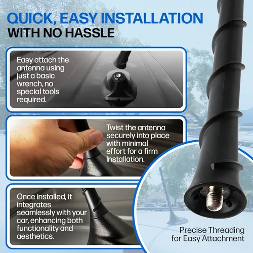 Vista 5 de Antena para Dodge Avenger, Dart, Durango, Journey, Nitro Fiat 500 Jeep Compass, Cherokee, Grand Cherokee, Liberty, Renegade Chrysler 200