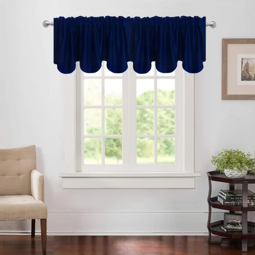 Vista 37 de Aquazolax Half Window Curtains 24 Inch Length, 28" Wide Rod Pocket Small Window Treatment for Kitchen, Bathroom, Camper, Beige, 2 Panels Set