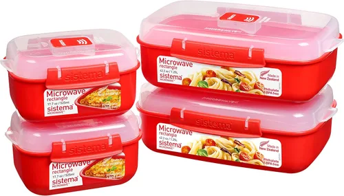 Vista 9 de Sistema Juego de recipientes de alimentos redondos para microondas y arrocera para microondas 2.6 L, 30.9 fl oz Contenedores de alimentos