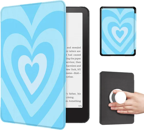 Vista 21 de CoBak Funda con cubierta magnética plegable para Kindle Paperwhite de 7 pulgadas de 12ª generación 2024 y Kindle Colorsoft - para PopSockets Grip