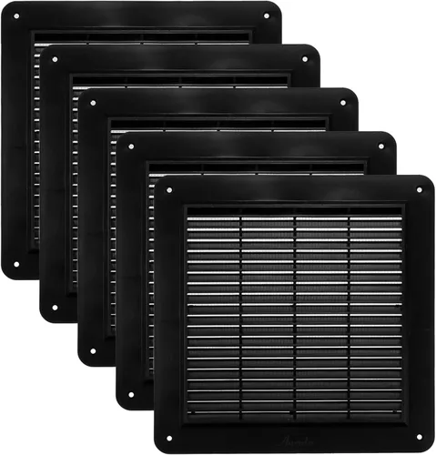 Vista 14 de Vent Systems Cubierta de ventilación de plástico blanco de 10 x 10 pulgadas (tamaño exterior) - Rejillas duraderas de pared y techo con malla