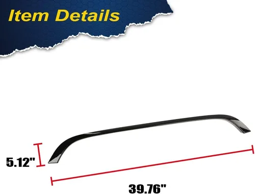 Vista 2 de CROSSDESIGN Moldura de campana de rejilla compatible con Mini Cooper R55 R56 R58 R59 2007 2008 2009 2010 2011 2012 2013 2014 2015 Negro