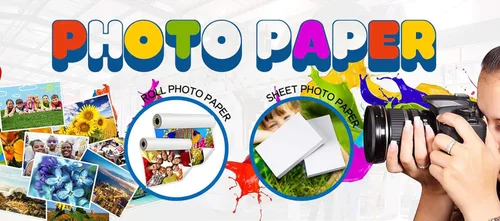 Vista 3 de PREMIUM Glossy Inkjet Photo Paper 8.3"x11.6" Tamaño A4 100 hojas Peso 135 g/m²