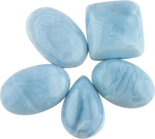 Vista 19 de 5pcs, Bulk Natural Gemstone Cabochon, Polished Flatback Stone, Wholesale Loose Cabs Supply, DIY Jewelry Making, Chakra Healing Crystal, Birthstone