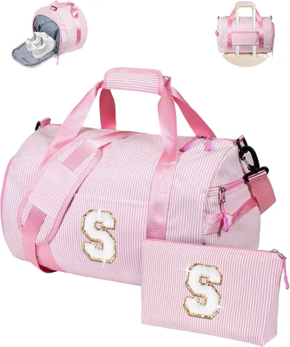 Vista 29 de Regalo para Adolescentes, Bolsa de Viaje para Niñas, Bolsas de Fin de Semana para Niños con Compartimento para Zapatos, Bolsa de Fin de Semana