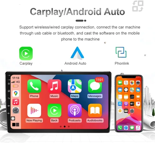 Vista 7 de Radio estéreo Android 12 para Chevrolet Silverado y GMC Sierra (2014-2018). Pantalla IPS de 10 pulgadas Octa Core 4GB+64GB Carplay inalámbrico