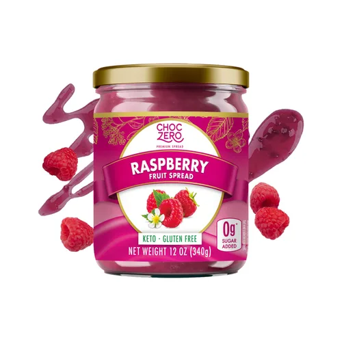 Vista 17 de ChocZero Keto Blueberry Fruit Spread, sin azúcar añadida, bajo en carbohidratos, mermelada 100% natural, endulzada con fruta de monje