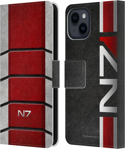 Vista 90 de Head Case Designs Officially Licensed EA Bioware Mass Effect Cerberus Logo Graphics Leather Wallet Case Compatible with Apple iPhone 7 Plus/iPhone 8