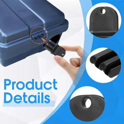 Vista 4 de Paquete de 2 llaves de reemplazo para estación de ratones compatible con estación de ratón de plástico Protecta Evo Express para exteriores (Negro)