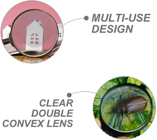 Vista 4 de Juego de 6 lentes ópticas de doble lente convexa 3D para educación científica, física, experimentos y enseñanza