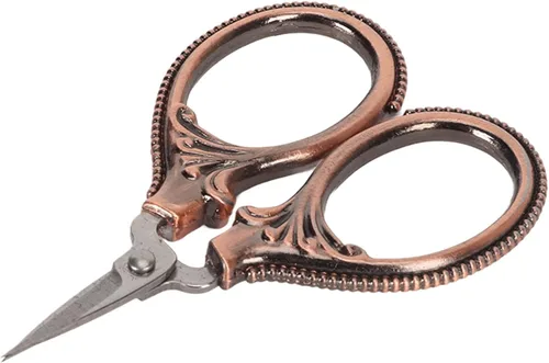 Tijeras de bordado de costura, tijeras vintage para detalles afilados, bordado de punto de cruz, mini tijeras para manualidades, hilo de costura,