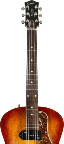 Vista 6 de Godin 5th Avenue Kingpin P90 - Guitarra eléctrica acústica estilo jazz, color coñac