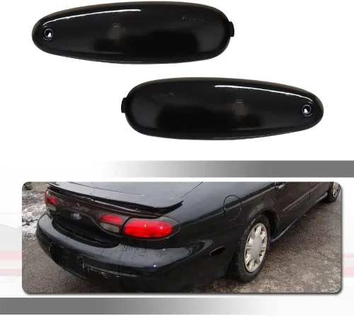Para 1996-1999 Ford Taurus 1996-1999 Mercury Sable 2002-2005 Ford Thunderbird Parachoques Trasero Lado Marcador Carcasa Lente Ahumada