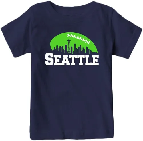 Vista 40 de Xtreme Apparrel Camiseta infantil City Skyline para fanáticos del fútbol americano