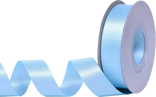 Vista 22 de YAMA Cinta de satén de doble cara, 1 1/2 pulgadas, 25 yardas para envolver regalos, color negro