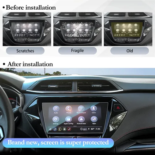 Vista 5 de SKTU Protector de pantalla para Chevy Trailblazer 2021 2022 2023 8 pulgadas Navigation 2022 2023 Chevy Trailblazer accesorios