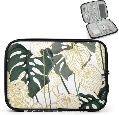 Vista 9 de Trees Electronics - Funda organizadora de viaje, accesorios tecnológicos, bolsa de almacenamiento de cables para cables, cargador, teléfono, disco