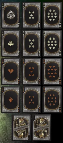 Vista 7 de Alloy Juego de cartas de juego de 3 barajas tamaño póker iridiscente edición limitada personalizada