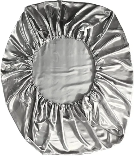 Vista 6 de Emulation - Sábana bajera ajustable de seda, tamaño King, tamaño Queen, suave, cómoda, de seda de hielo, sin funda de almohada, 3.2 x 79.9 x 13.8