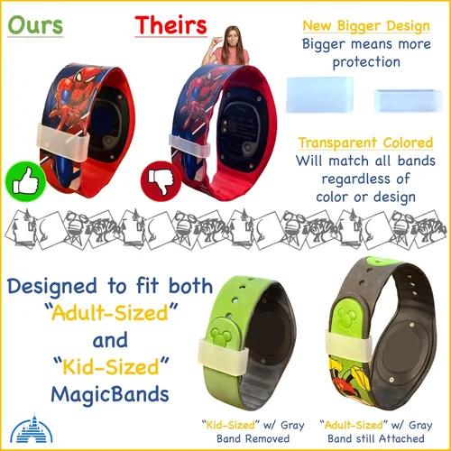 Vista 3 de MultiCharger para MagicBand+, MagicBand + y Magic Band compatible con FuelRod y otras baterías externas. Accesorios Disney World para viaje a