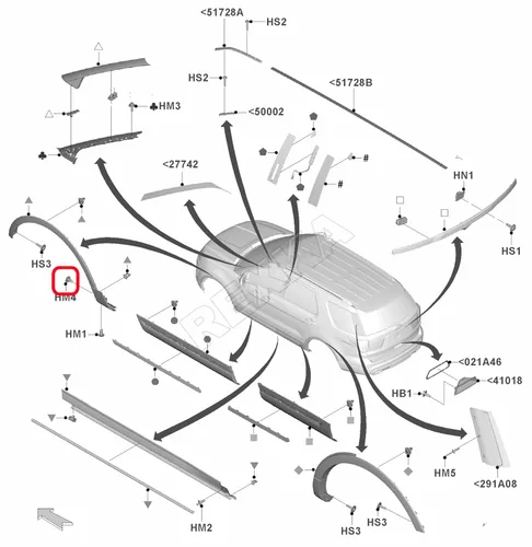 Vista 6 de Rexka 10 piezas de clips de retención de revestimiento de guardabarros para Ford W706092-S300 Edge Explorer Flex Mustang Taurus Chrysler 6508197AA