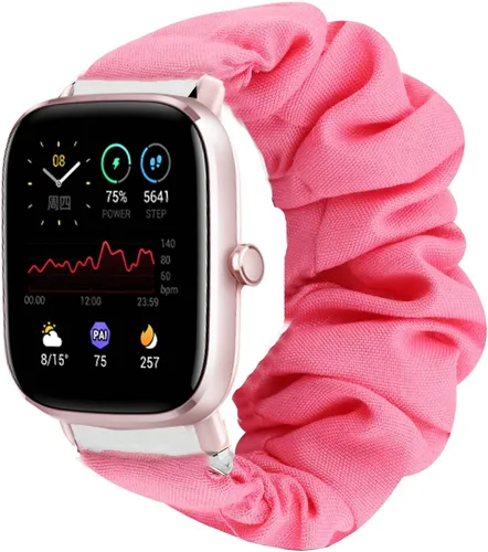 Vista 6 de YOUkei - Correa elástica de tela elástica para mujer, compatible con Amazfit GTS 2 Mini / GTS 2 / GTS 3 Smartwatch
