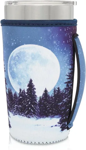Vista 27 de Fundas Aislantes de Neopreno Portavasos con Asa para Vasos Tumbler de 20oz, Funda Reutilizable para Café Helado Para Tazas de Café de 30oz - 32oz