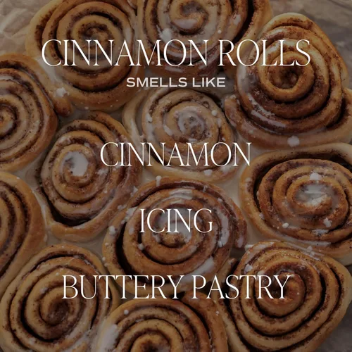 Vista 2 de Sweet Water Decor - Vela de soja Cinnamon Roll, con perfume otoñal de canela, glaseado y tarta mantecosa, frasco transparente de 9 oz con tapa