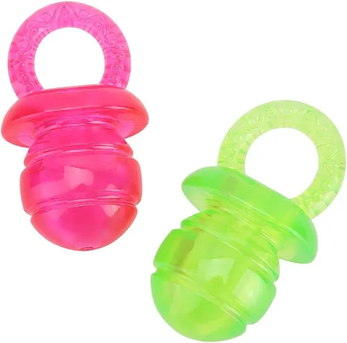 Vista 7 de Jiawu Chupete de juguete masticable para perros, 2 piezas de juguete de limpieza molar para cachorros con sonda integrada para perros pequeños