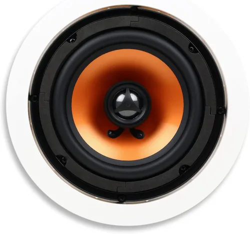 Micca M-6C - Altavoz redondo de techo de 2 vías, diámetro de corte de 7.6 pulgadas, audio para toda la casa, cine en casa, interior o exterior
